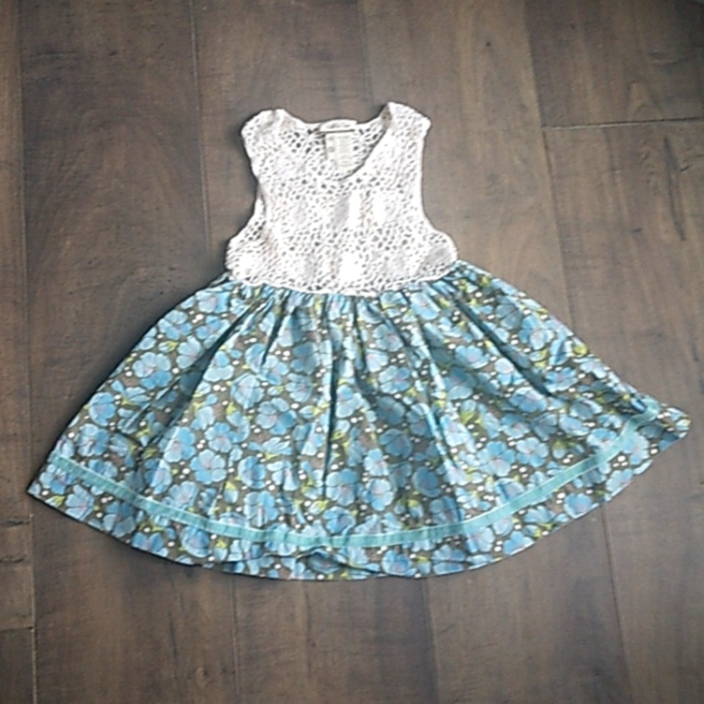 MATILDA JANE CROCHET FLORAL  BOHO DRESS GIRLS 8